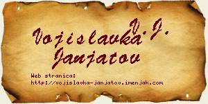 Vojislavka Janjatov vizit kartica